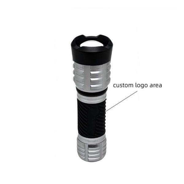 Shockproof Flashlight | 350LM, Compact Zoom, Dual-Material Build, IP44