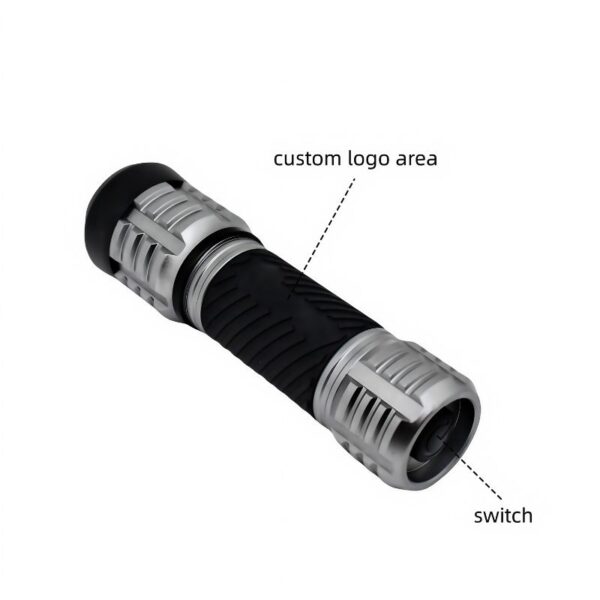 Impact Resistant Flashlight | 650LM, Rugged Dual-Material, Multi-Mode, IP44