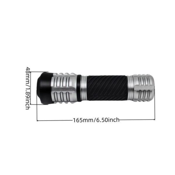 Impact Resistant Flashlight | 650LM, Rugged Dual-Material, Multi-Mode, IP44
