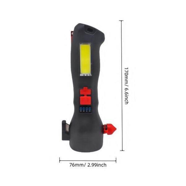 Multi-Function Tactical Flashing Tool Kit | Emergency Escape Tool with Dual Lights & USB-C Power