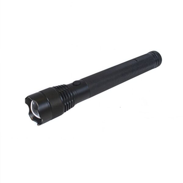 Tactical Long Throw Flashlight | 3xD Battery Powered | Twist-Zoom Focus | Impact-Resistant Aluminum Body