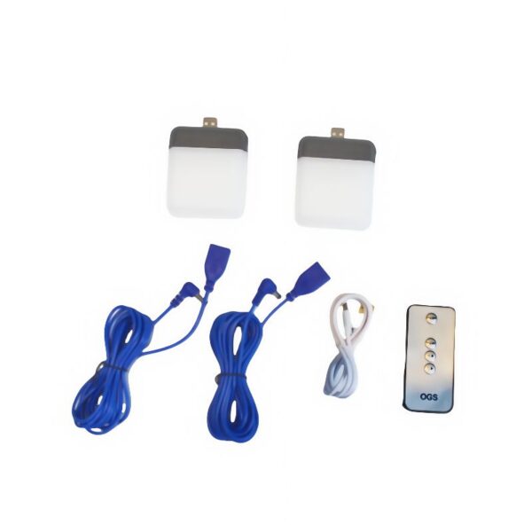 Solar/Type-C Rechargeable Wall Lamp 80W / Remote & Dual Night Lights - 80 PC SMD 8H Runtime for Hallways/Outdoor Safety