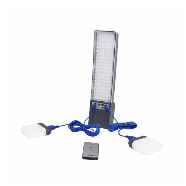 Solar/Type-C Rechargeable Wall Lamp 80W / Remote & Dual Night Lights - 80 PC SMD 8H Runtime for Hallways/Outdoor Safety