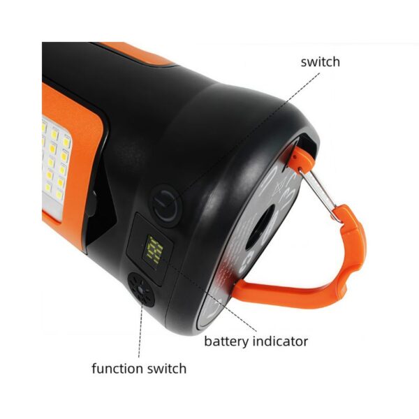 Camping Fan Light | 3600LM, 9000mAh, 1.8m Stand, Multi-Mode, Power Bank