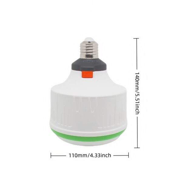 Auto-Switch Emergency Light, 410LM Brightness, 3 Modes, 4H Runtime with Wide Voltage Fast Charging for Power Outage Use