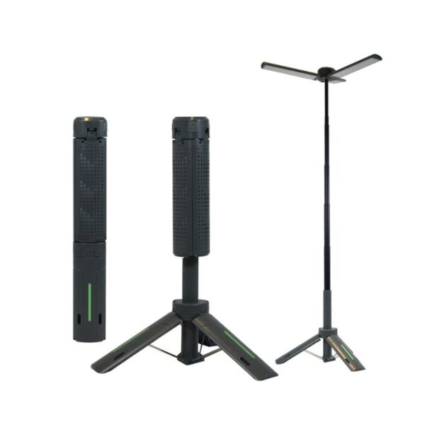 3-in-1 Adjustable Camping & Work Light with 1450LM Brightness, Extended Battery Life, and Dual Charging Options