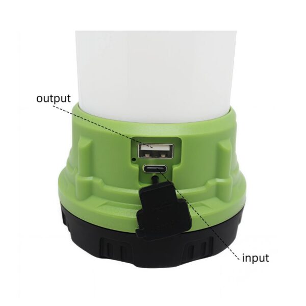 Red Light Camping Lantern | 280LM, Dual-Hook, Portable Power Bank