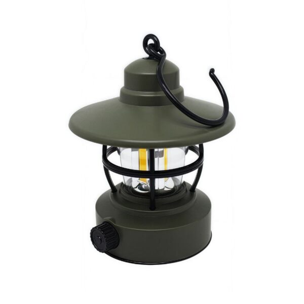 Retro Camping Lantern | 360° COB, Stepless Dimming, Type-C Rechargeable