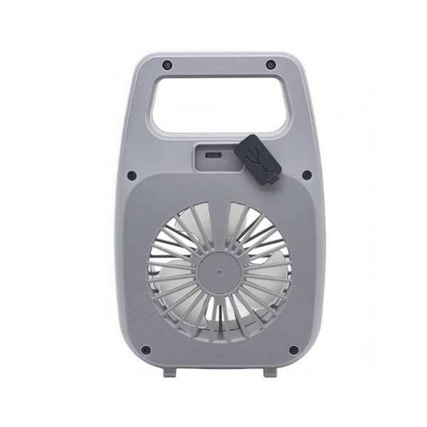 Portable Dual-Function Light & Fan | 4x COB 3W | 7H Runtime | Compact ABS Design Handle for Camping & Workshops