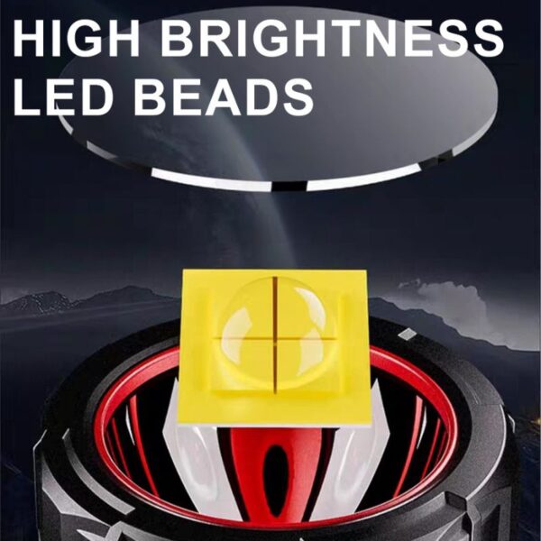 Outdoor Search Light | 531LM Dual-LED, Type-C Rechargeable, Power Output