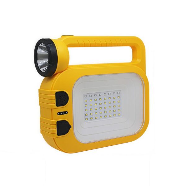 Solar-Rechargeable Multi-Mode Work Light | 8H Runtime | Dual USB-C/Solar Charging | Portable Emergency & Worksite Lighting
