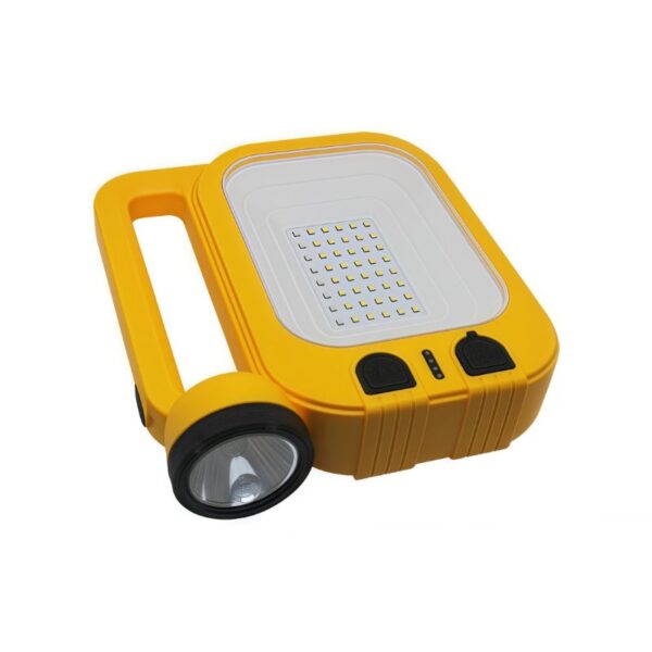 Solar-Rechargeable Multi-Mode Work Light | 8H Runtime | Dual USB-C/Solar Charging | Portable Emergency & Worksite Lighting