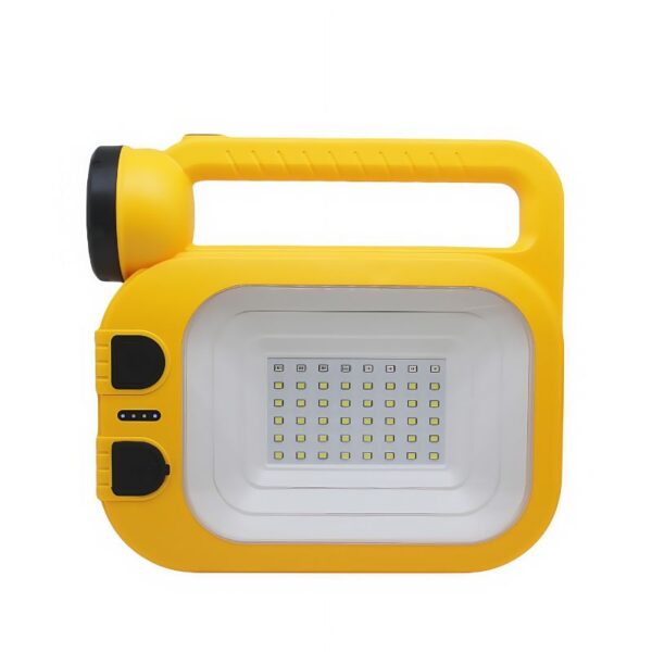 Solar-Rechargeable Multi-Mode Work Light | 8H Runtime | Dual USB-C/Solar Charging | Portable Emergency & Worksite Lighting