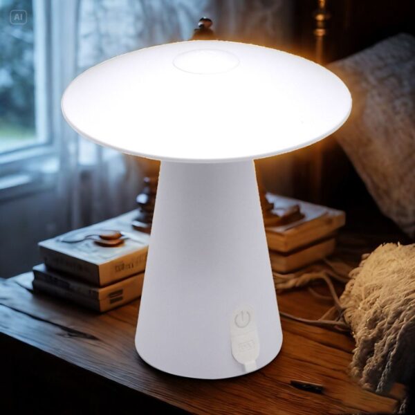 Mushroom Desk Lamp | Multi-Mode, Flicker-Free, Memory Function