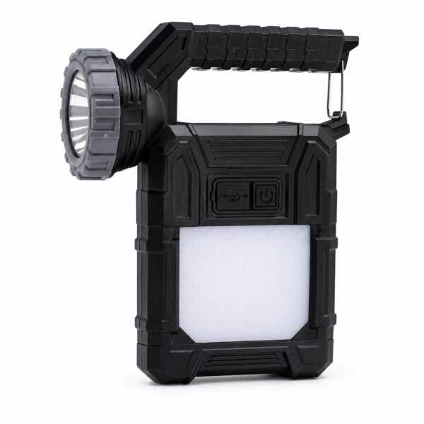 light.jpg Front view of the WK1041 handheld spotlight showing its directional LED head and body-mounted SMD side light.
