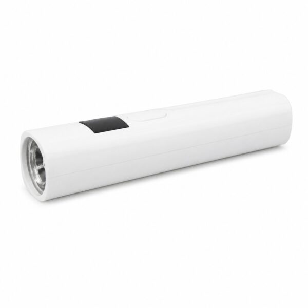 WK1042 mini rechargeable LED nail lamp with digital display and white handheld housing.