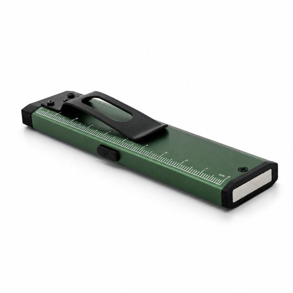 WK1043 inspection light showing the printed ruler scale and Type-C charging port.