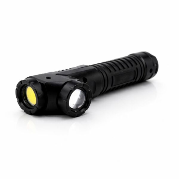 WK1046 rechargeable spot and flood flashlight showing spot and flood flashlight