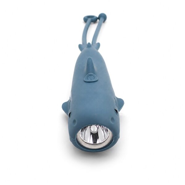 WK1050B rechargeable shark-shaped torch for children showing shark torch front