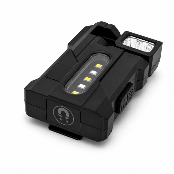 WK1052 rechargeable magnetic inspection light with an adjustable dual LED head - angled product view
