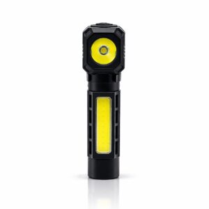 WK1054 rechargeable flashlight work light with magnetic base and clip showing rechargeable inspection flashlight