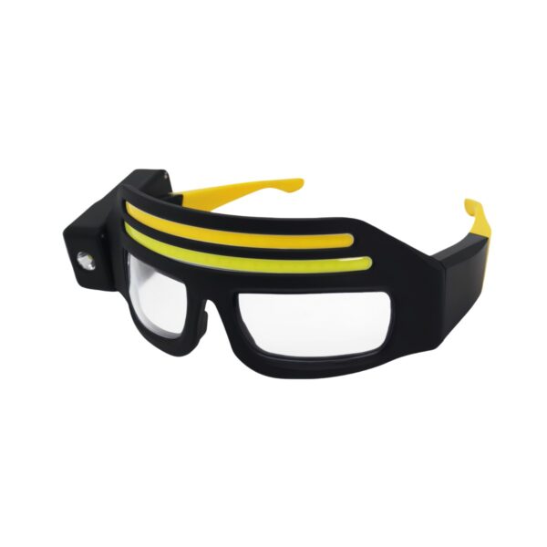 WK3051A glasses-style motion sensor headlamp with white and warm COB lighting - front wearable light angle