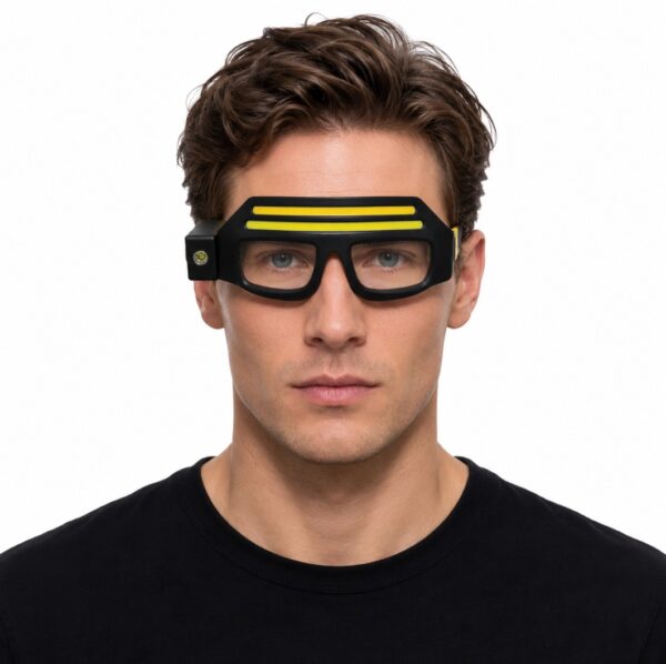 WK3051A glasses-style motion sensor headlamp with white and warm COB lighting showing glasses-style sensor headlamp