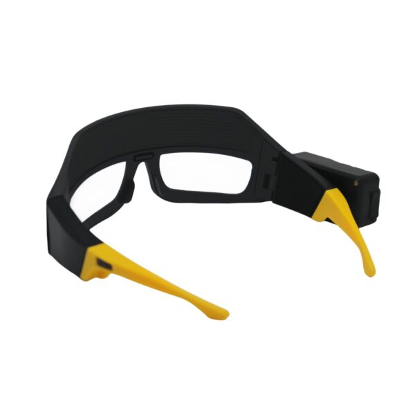 WK3051A glasses-style motion sensor headlamp with white and warm COB lighting - rear glasses frame angle