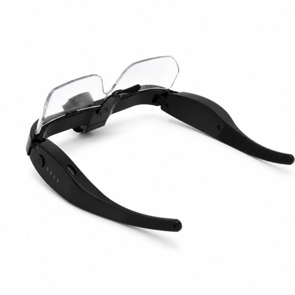 WK3052 glasses-style rechargeable LED and COB headlamp - rear glasses frame