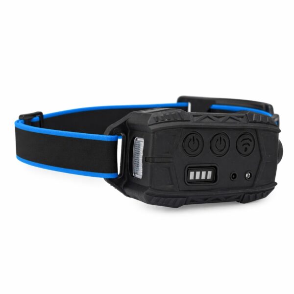 WK3053 high-output rechargeable COB motion sensor headlamp - rear controls and battery display