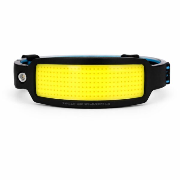 WK3053 high-output rechargeable COB motion sensor headlamp showing wide cob headlamp front