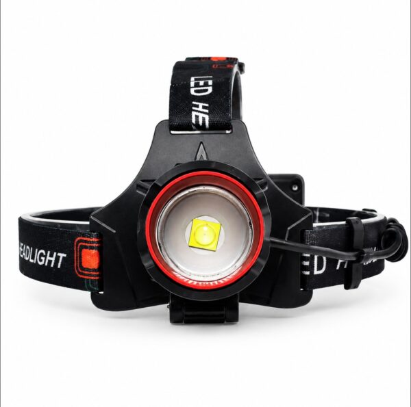 WK3054 zoomable motion sensor headlamp with an RGB rear light and power-bank function - front lamp