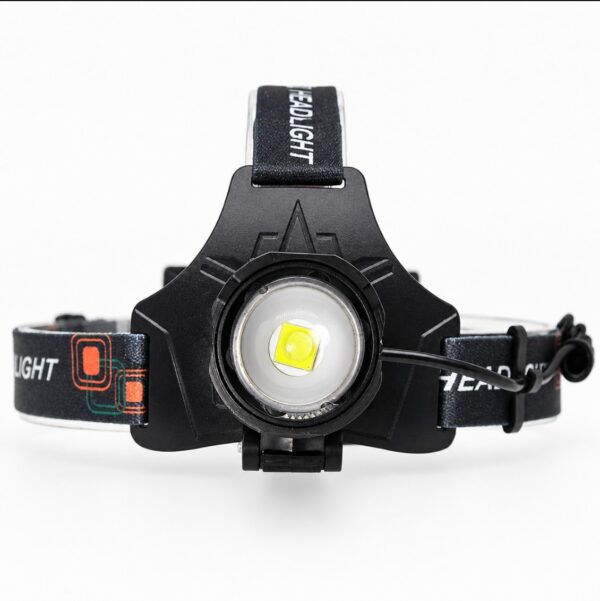 WK3055 high-output zoomable headlamp with a rear warning light and power-bank function - front lamp