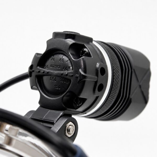 WK3055 high-output zoomable headlamp with a rear warning light and power-bank function - rear cap markings