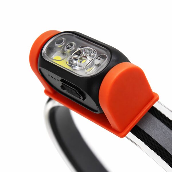 WK3056 compact LED and COB motion sensor headlamp with a fully adjustable lamp head - adjustable lamp angle