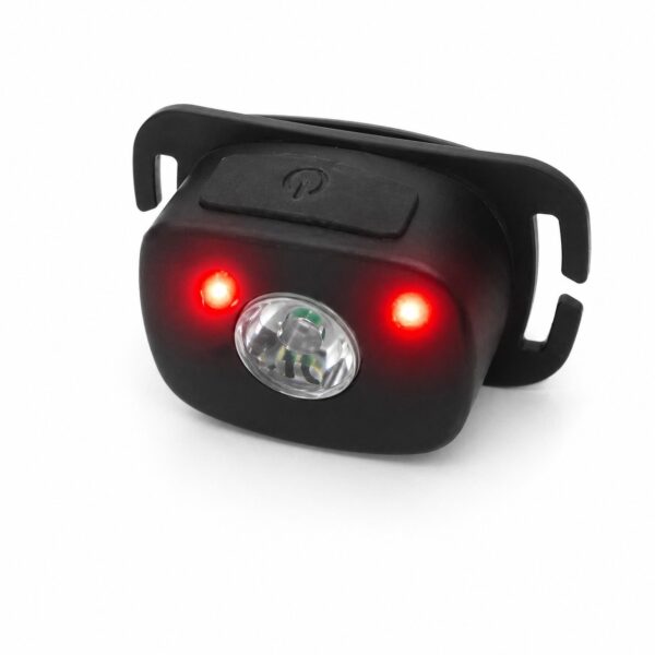 WK3058 two-in-one rechargeable beanie headlamp with white and red light - red-light module illuminated