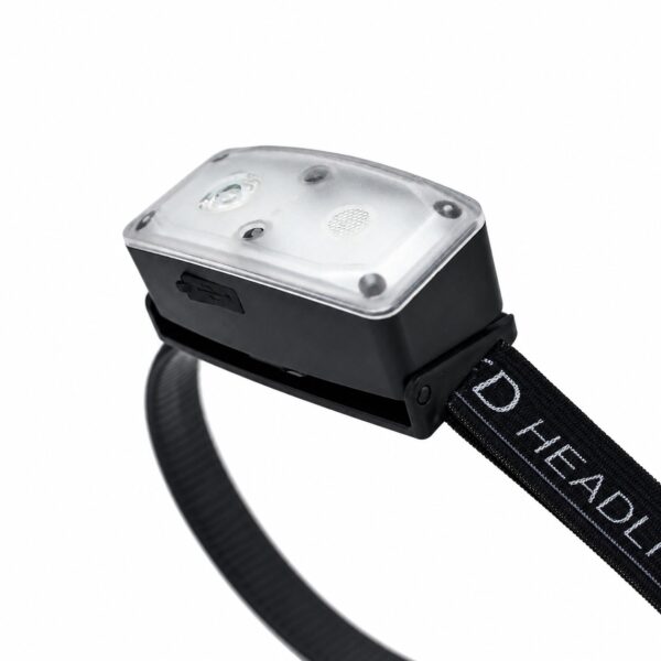 WK3059 lightweight motion sensor headlamp with white and red LEDs - tilting lamp and charging port