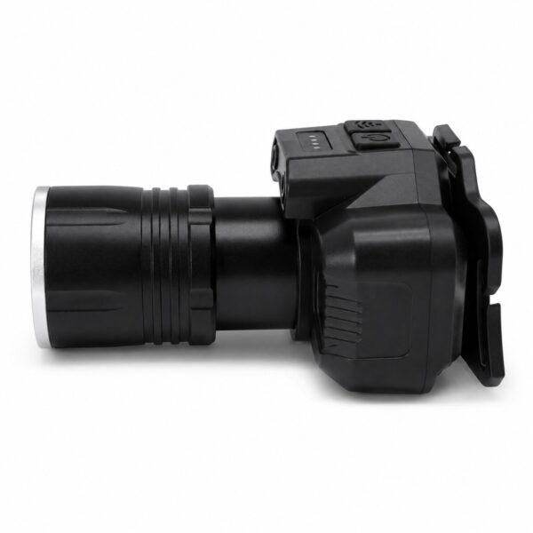 WK3060 aluminum zoomable motion sensor headlamp with a digital battery display - extended zoom profile