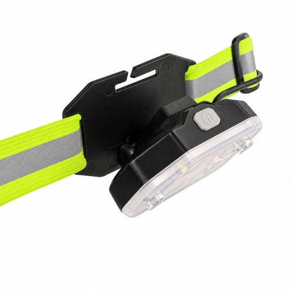 WK3069 front and rear rechargeable running chest light with a reflective vest - adjustable front lamp