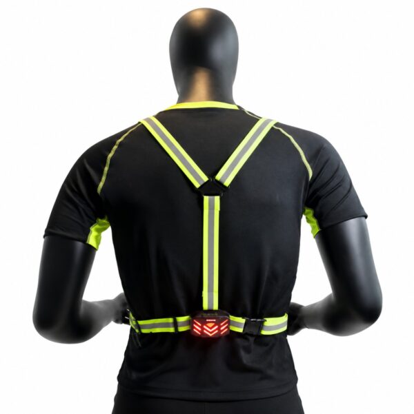 WK3070 dimmable running chest light with a rear red-white warning effect - rear warning light
